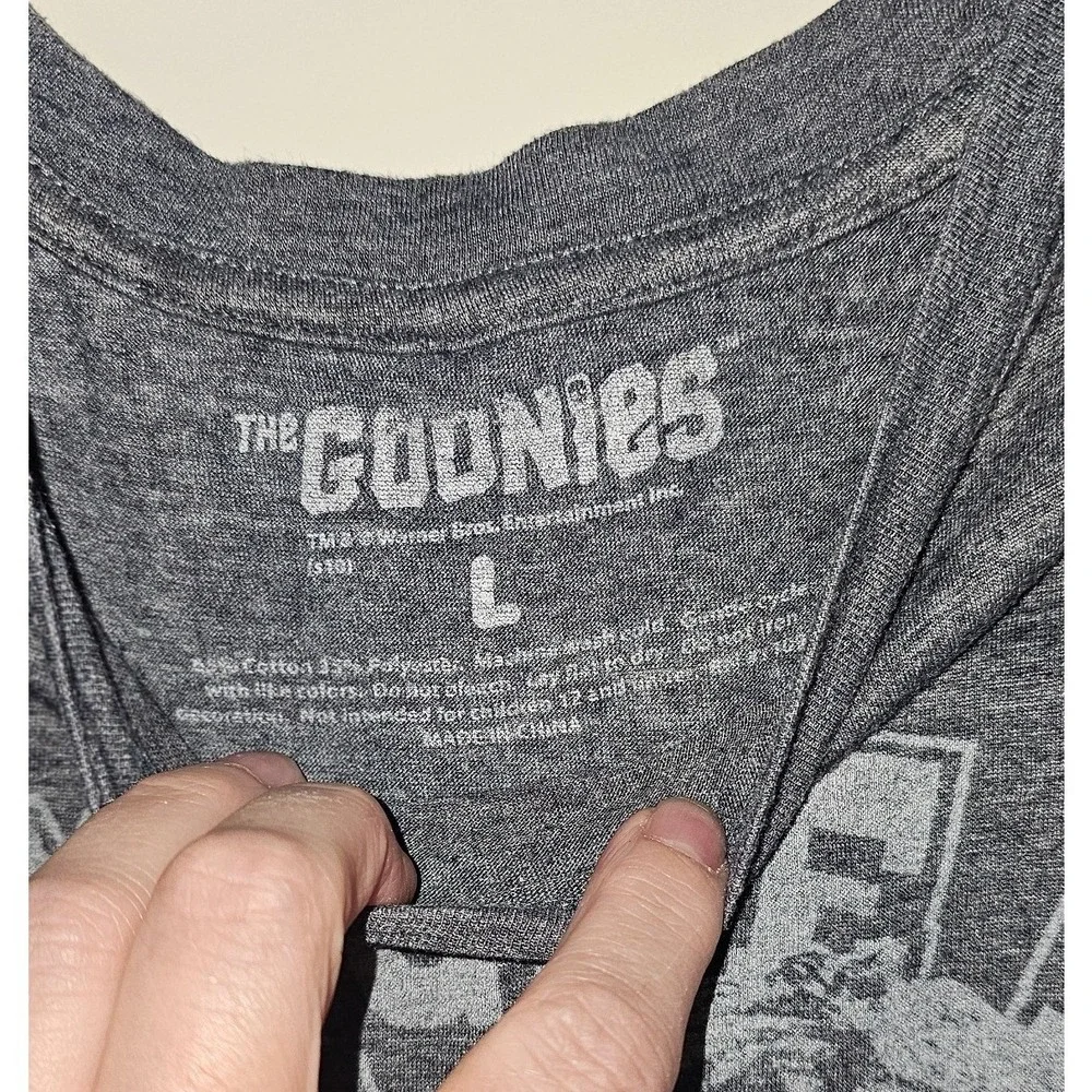 The Goonies Chunk Truffle Shuffle Wiggle It Graphic T-Shirt Kids Large Gray
